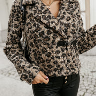 Damen Wickeljacke im modischen Zebra-Design WW