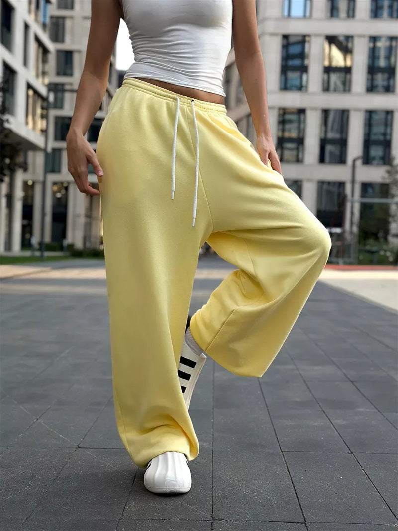 Damen bequeme Sweathose mit weitem Schnitt WW