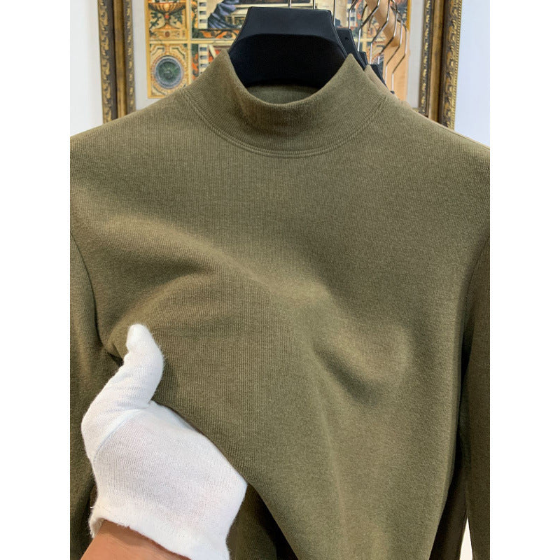 Damen Stehkragen Pullover aus weicher Baumwollmischung WW