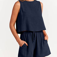 Damen Bequemes Jumpsuit mit weitem Schnitt und praktischen Taschen WW