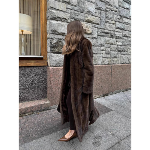 Damen Stilvoller Fleece-Mantel WW