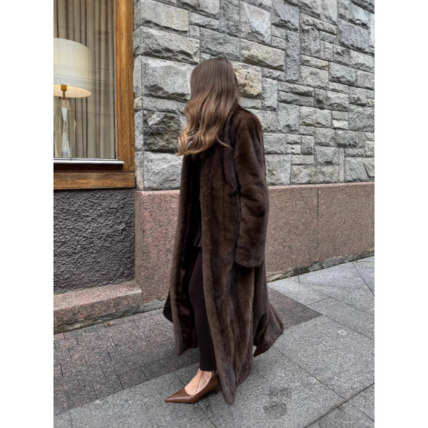 Damen Stilvoller Fleece-Mantel WW