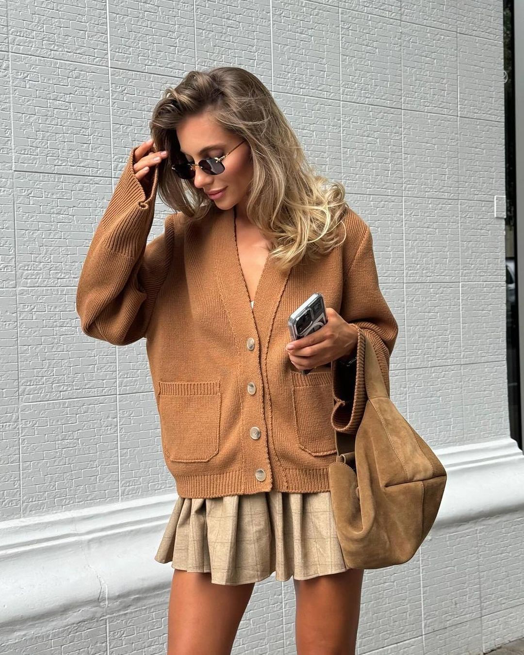 Damen Strickjacke mit Oversized-Schnitten WW