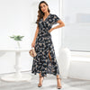 Damen Wickelmaxikleid W&W