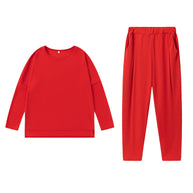 Damen Sportliches Sweat-Outfit mit elastischem Bund und geräumigen Taschen WW