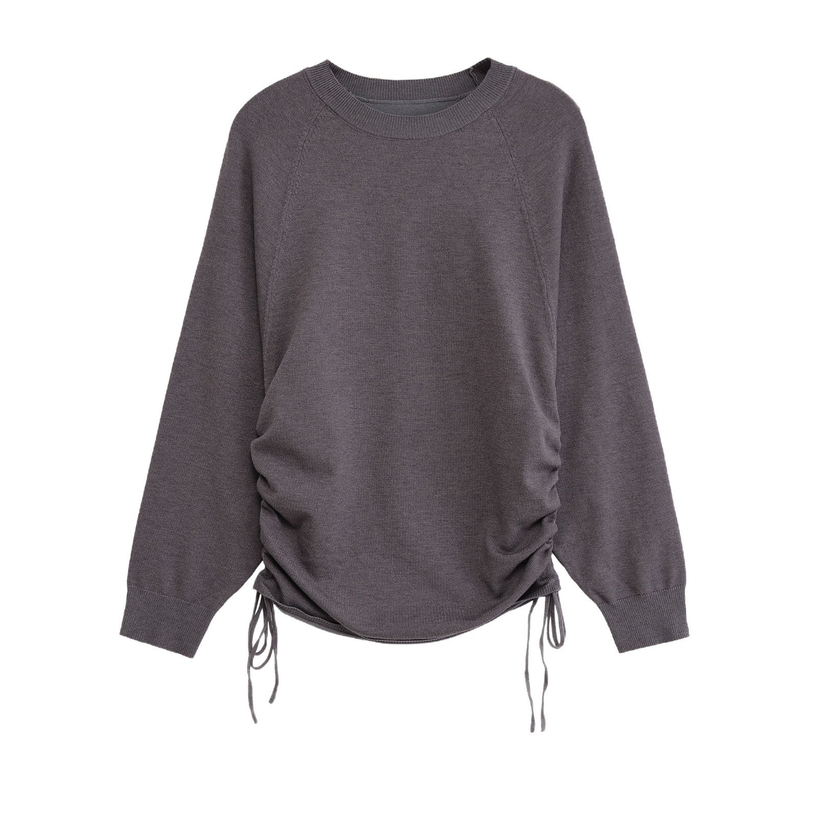 Damen Sportlicher Pullover mit seitlichen Schnürungen WW