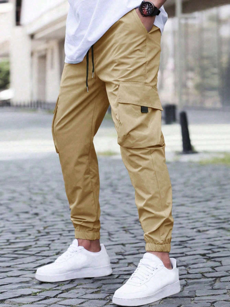Herren Cargo-Hose mit praktischen Reißverschlusstaschen und elastischem Bund WW