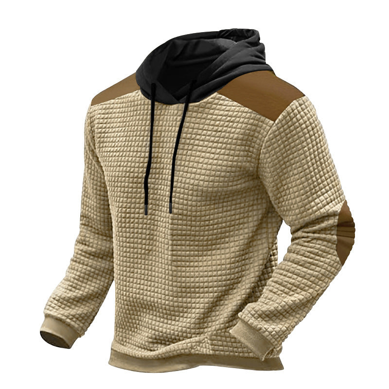 Herren funktionale Sweatjacke mit strukturiertem Design und Kängurutaschen WW