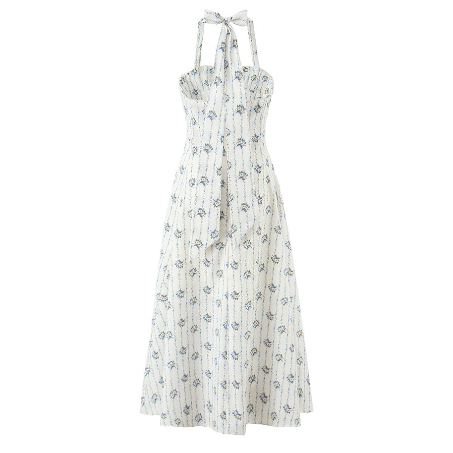Damen A-Linien Sommerkleid mit floralem Muster WW