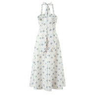 Damen A-Linien Sommerkleid mit floralem Muster WW