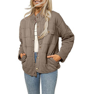 Damen Steppjacke mit dekorativem Knopf WW