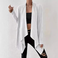 Damen Wickeljacke im lässigen Stil mit strukturiertem Design WW