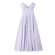 Damen Abendkleid mit herzförmigem Ausschnitt und fließendem Rock WW