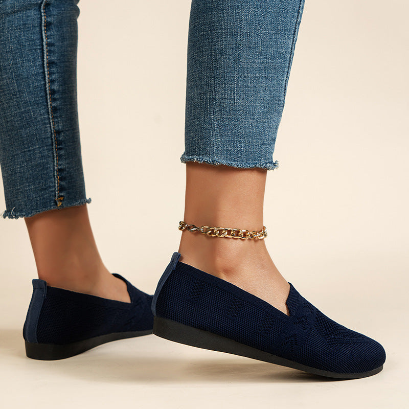 Damen Atmungsaktive Slip-On Espadrilles mit flexiblem Fußbett WW
