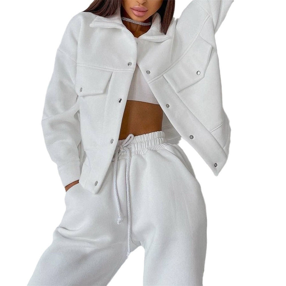 Damen Sportliches Set aus Oversize-Jacke und bequemen Joggerhosen WW
