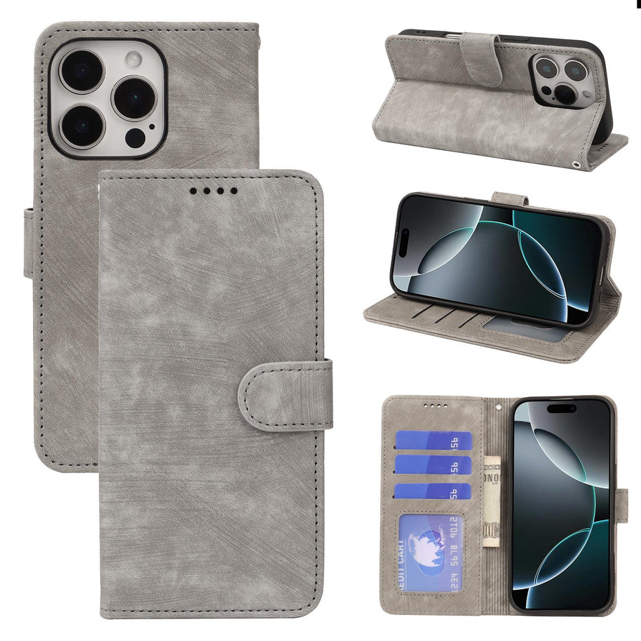 W&W | Apple kleine runde Schnalle Flip Handyhülle