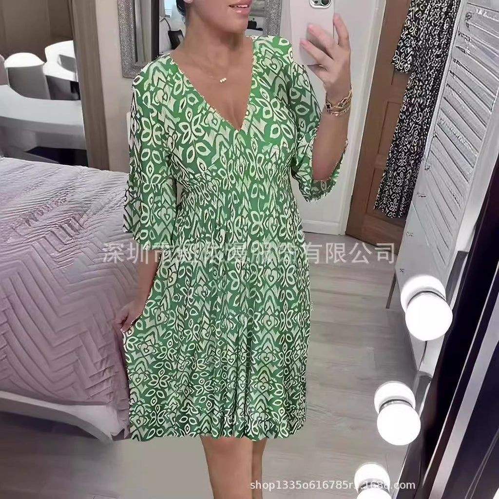 WW | Locker Hoch-Elastisches Strandkleid