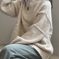 WW Soft Touch Halzip-Pullover mit Stehkragen