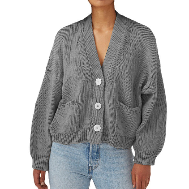 Damen Strickjacke mit praktischen Taschen WW