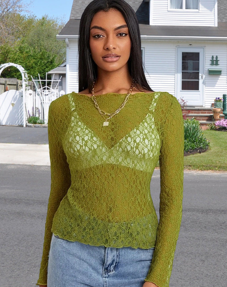 Damen Spitzenoberteil mit eleganter Passform und raffinierten Details WW
