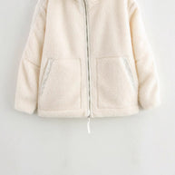 Damen Fleecejacke mit weichem Teddyfell und praktischen Taschen WW