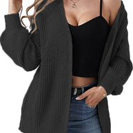 Damen Strickcardigan mit lässiger Oversized-Passform WW