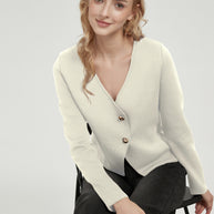 Damen Strickjacke mit eleganten Knopfdetails WW