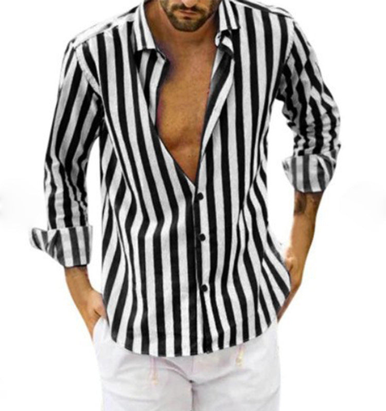 Herrenhemd mit stylischem Streifenmuster und lässigem Schnitt WW