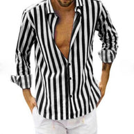 Herrenhemd mit stylischem Streifenmuster und lässigem Schnitt WW