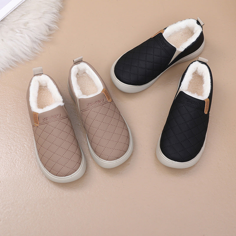 Damen Bequeme und warme Hausschuhe mit kuscheligem Innenfutter WW