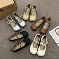Damen Ballerinas mit elegantem Riemchen und flexiblem Innenfutter W&W