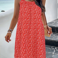 Damen Sommerkleid mit luftigem Schnitt und verspieltem Musterdruck WW