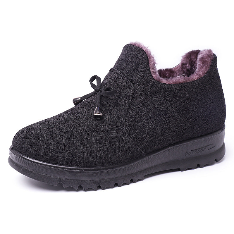 Damen Warme und modische Hausschuhe mit floralem Design WW