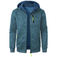WW | Herren Gemusterte Zip Kapuzenpulli