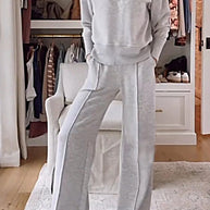 WW | Lockeres Oberteil und Hose mit weitem Bein Set