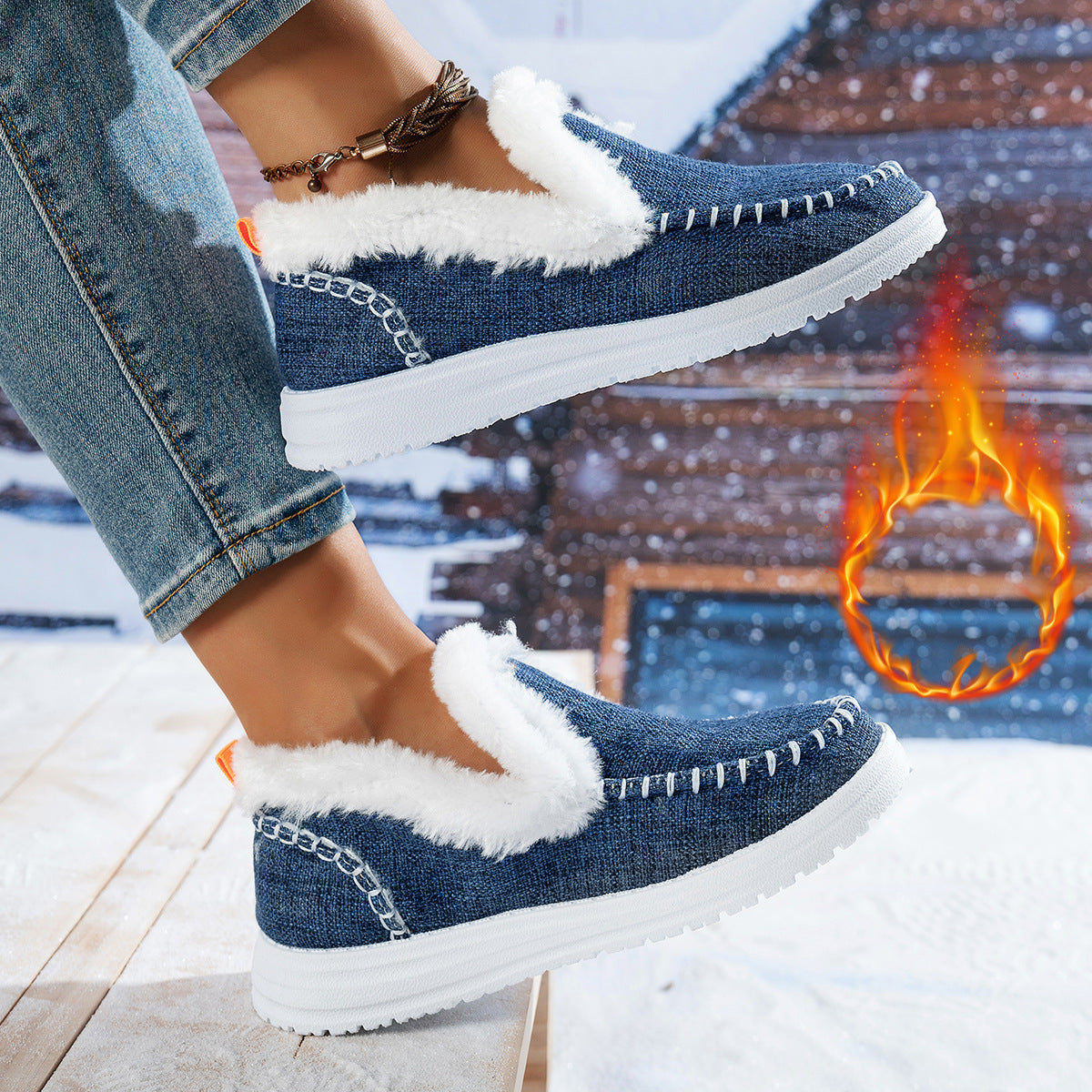 Damen Bequeme und kuschelig gefütterte Sneaker WW