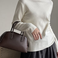 WW Halbturtleneck gebürsteter Soft-Touch-Pullover