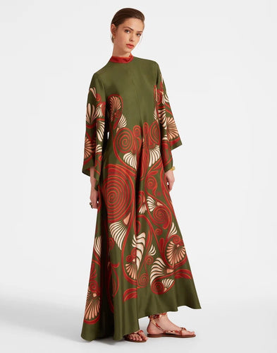 W&W Mode | Bedrucktes Dreiviertelarmkleid