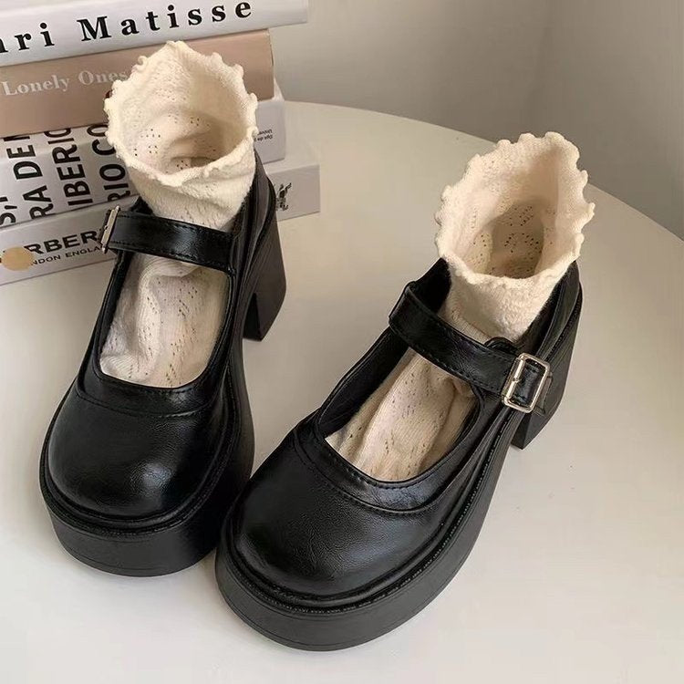 Damen Mary Jane Pumps mit modernem Design und hochwertiger Schnalle W&W