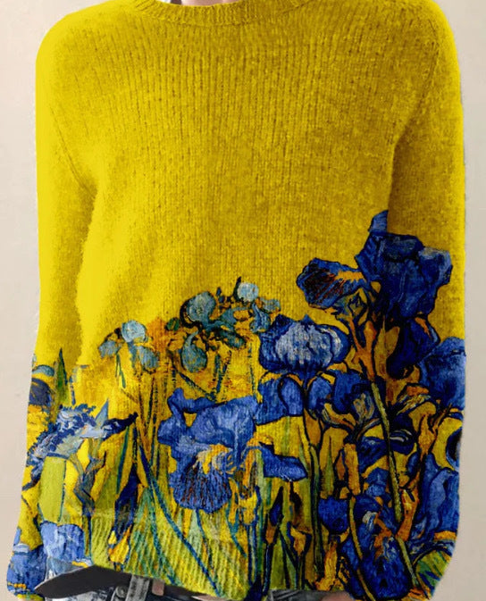 W&W Mode | Bequemes Sweatshirt mit Blumenmuster