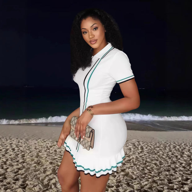 Damen Sportliches Kurzkleid WW