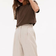 Damen Basic T-Shirt mit hochwertiger Baumwollqualität und lässigem Schnitt WW