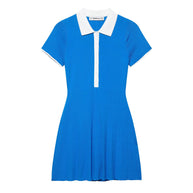 Femme Polo Kleid mit plissiertem Rock und kontrastierendem Kragen WW