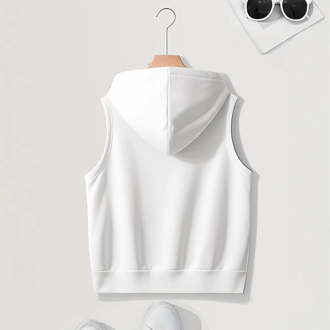 Damen sportliche Kapuzenweste mit durchgehendem Reißverschluss und praktischen Taschen WW