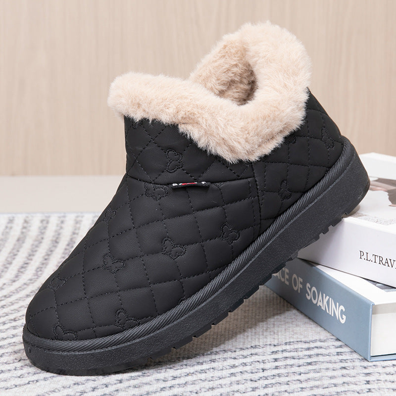 Damen Stilvolle und warme Fleecegefütterte Hausschuhe WW