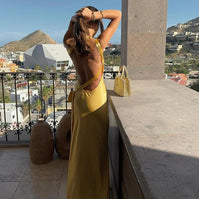 WW | Shoulder-Kleid Mit Schnürdetails Für Frauen