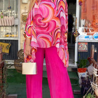 WW | Buntes Chiffon Bedrucktes Set