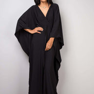 Damen elegantes Maxi-Kleid mit weitem Schnitt WW