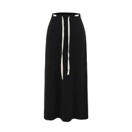 Damen Sportlicher Maxiröcke mit verstellbarem Bund WW