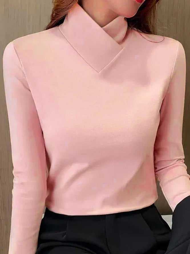 WW | Elegante Bluse mit Stehkragen